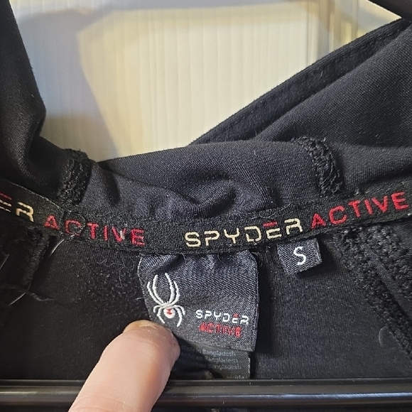 Spyder Women's Black Hooded Ski Jacket - Picture 2 of 4